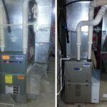 Carrier Gas Furnace Installation Before and After