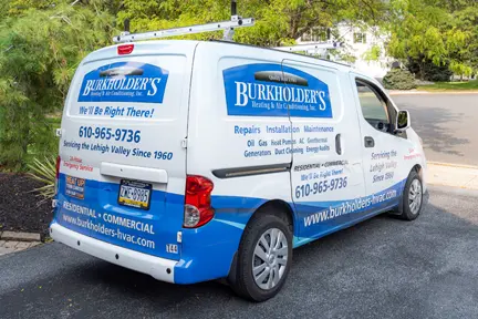 Burkholders HVAC Van Driveway