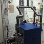 Burkholder's HVAC Gas steam boiler installation