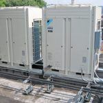 Two Daikin ductless split system heat pumps were installed to heat and cool the second and third