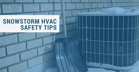 snowstorm HVAC safety tips