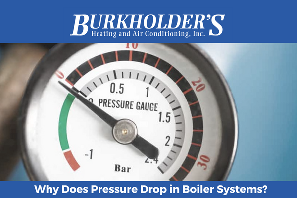 why does pressure drop in boiler systems